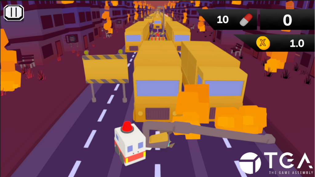 lvl 2 avoiding lamp post screenshot